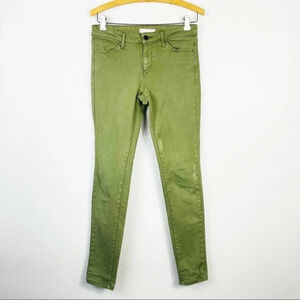 UNIQLO Olive‎ Green Skinny Jeans 25X33